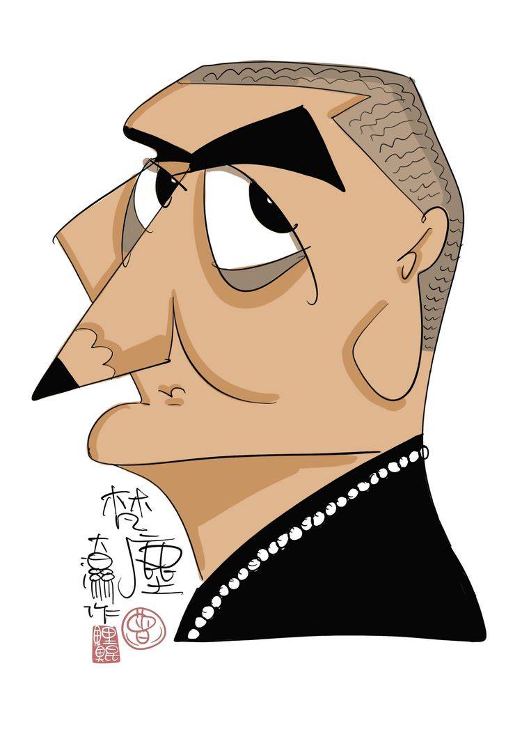 油画名家曾梵志肖像漫画_中国_作品_艺术展