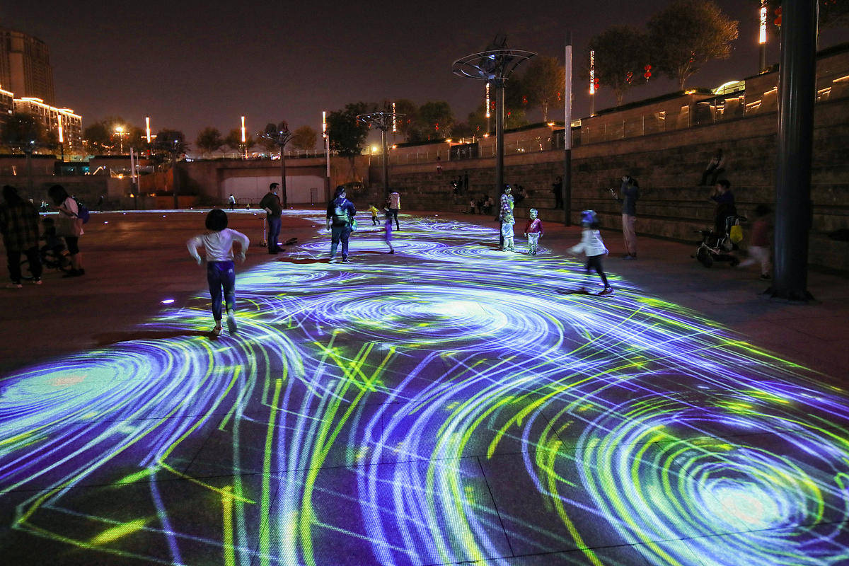 地面互动投影千篇一律——哪些风格才是吸引用户的关键?