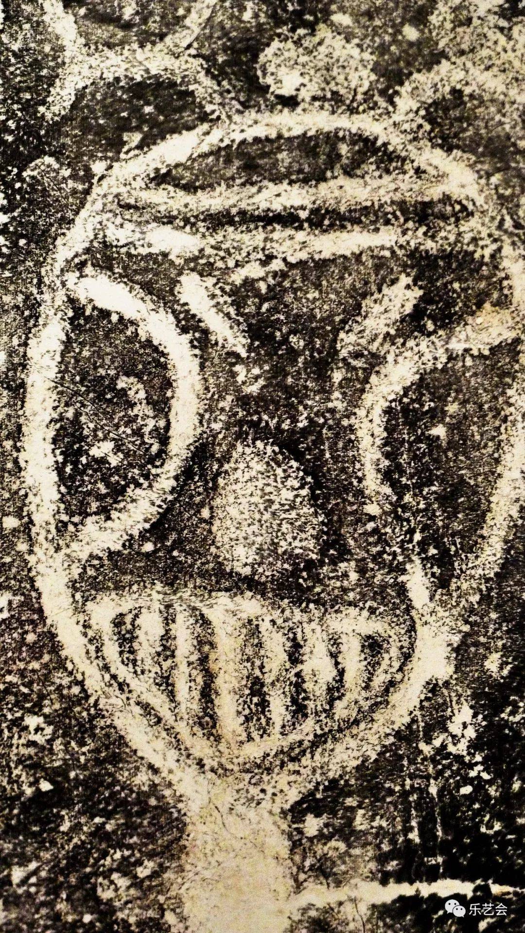 贺兰山岩画拓片专辑系列之五_生活_人面像_畜牧