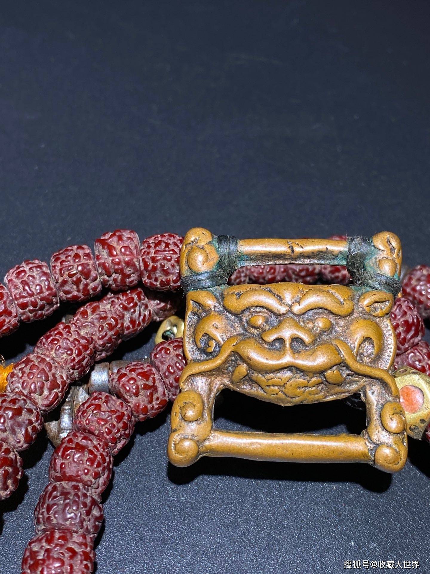 清代 藏传:老金刚菩提 108颗念珠_cm_年份_三通