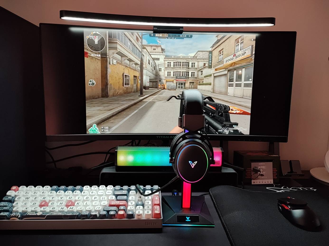 声光皆出色-雷柏VH800双模无线游戏耳机、VH10RGB支架套装评测