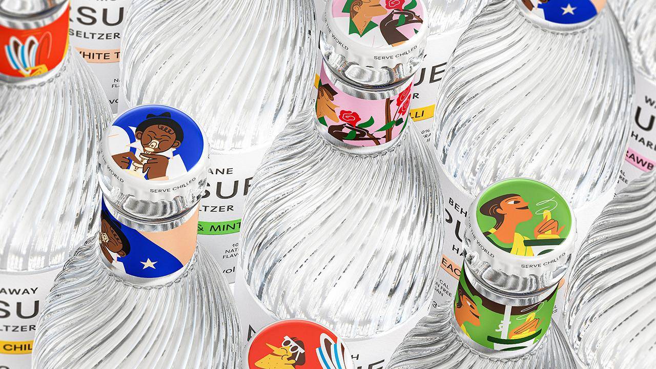 pursue硬苏打水包装设计,碳酸饮料包装设计案例分享91集_品牌_传统