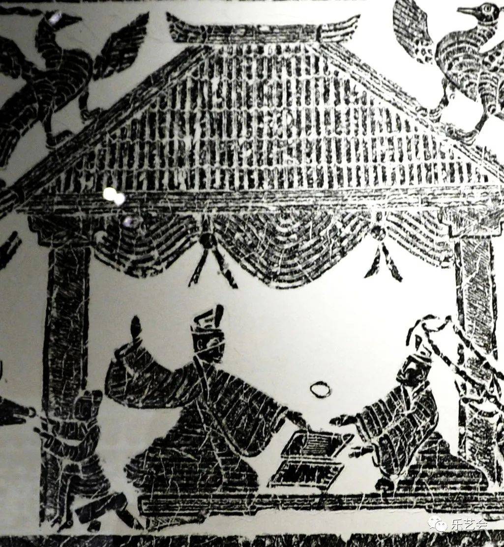 六博画像砖拓片重庆中国三峡博物馆藏六博图画像砖拓片徐州汉画像石