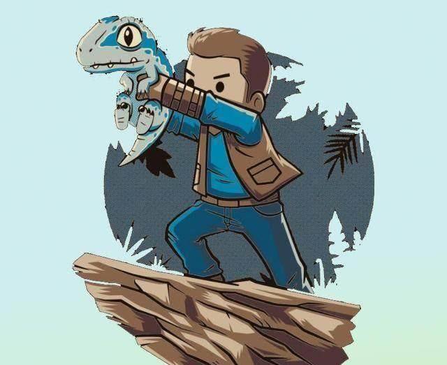 《侏罗纪世界2》温馨版,腕龙被哥斯拉接走,网友:布鲁好乖_欧文_星爵