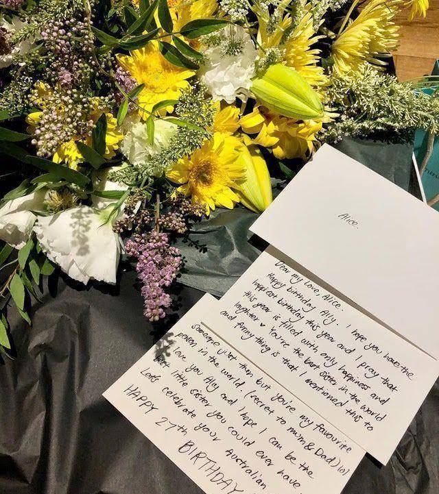 blackpink的ros给她的姐姐alice送上了暖心的生日祝福_明星_世界_回报