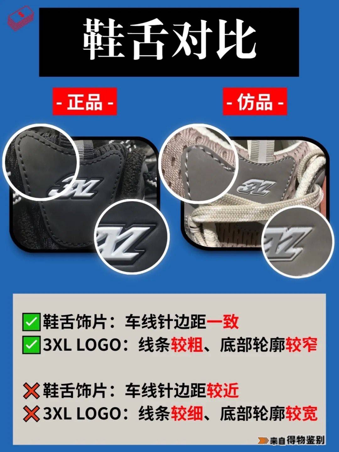 正品logo为丝网印刷;表面呈磨砂且反光;字母线条较