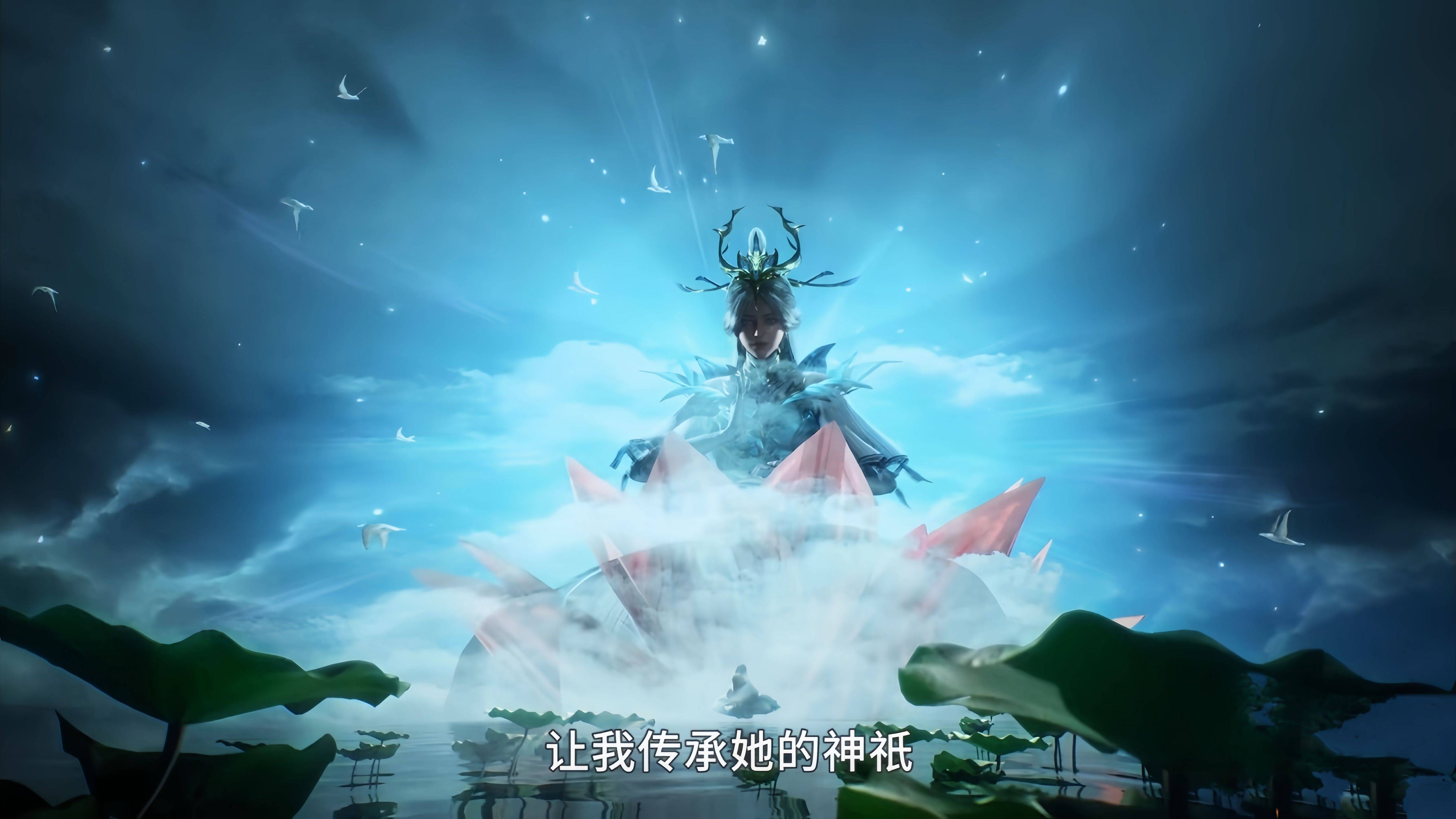 告诉宁荣荣她拥有和这个九彩神女一样的九宝琉璃塔武魂,让宁荣荣传承