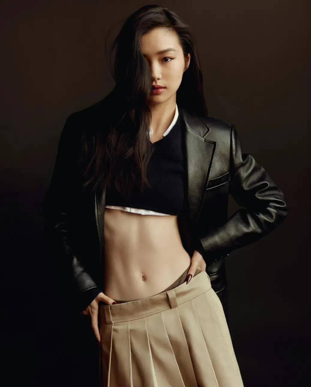 超模陈瑜出现在综艺节目中,脸上有肉的美女超模,曾是宁泽涛的"绯闻