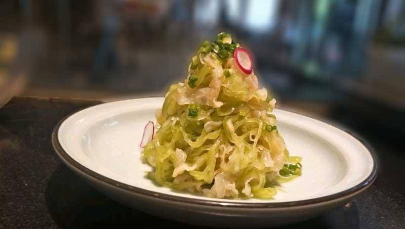 香笋蜇丝,培根蟹柳卷,翡翠黑松露绣球菌_做法_水分_配料