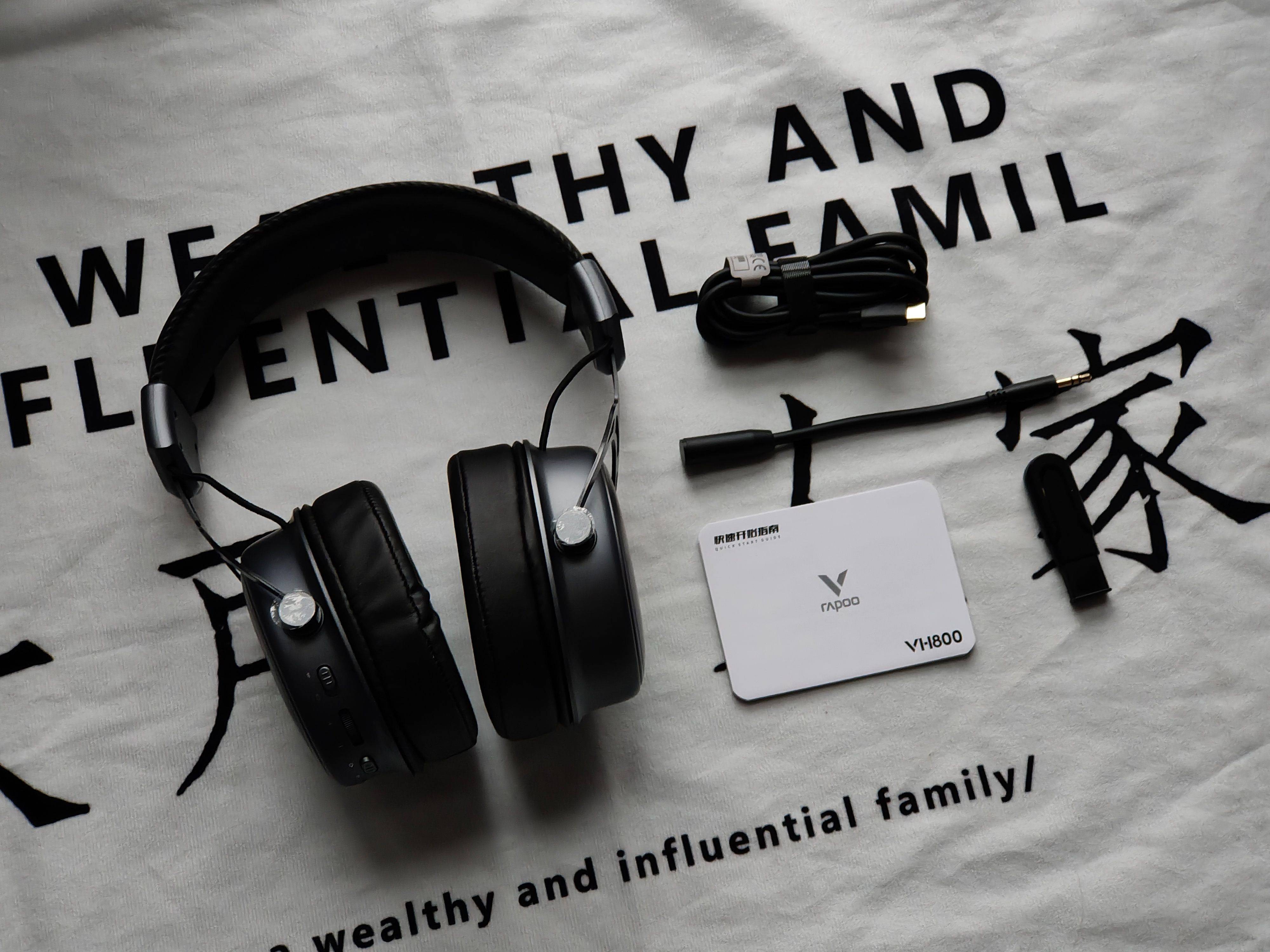 雷柏VH800双模无线游戏耳机：无须线材束缚，双模连接续航强！