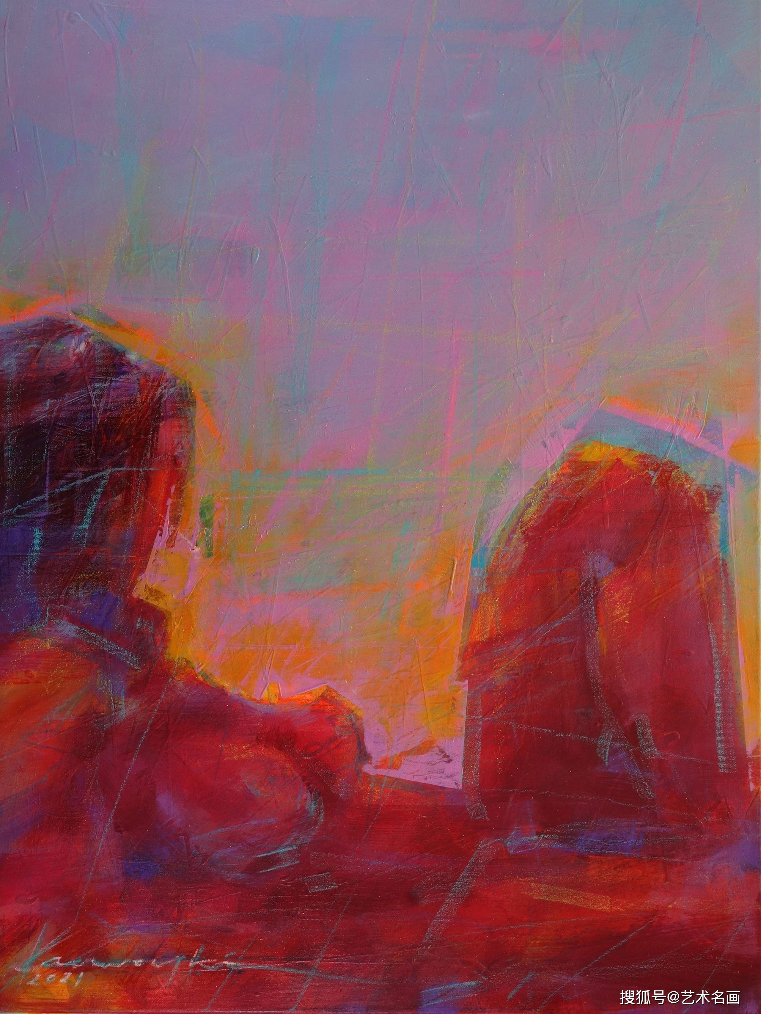 大色块朦胧性感的人物油画︱波兰画家安东尼·卡沃夫斯基作品