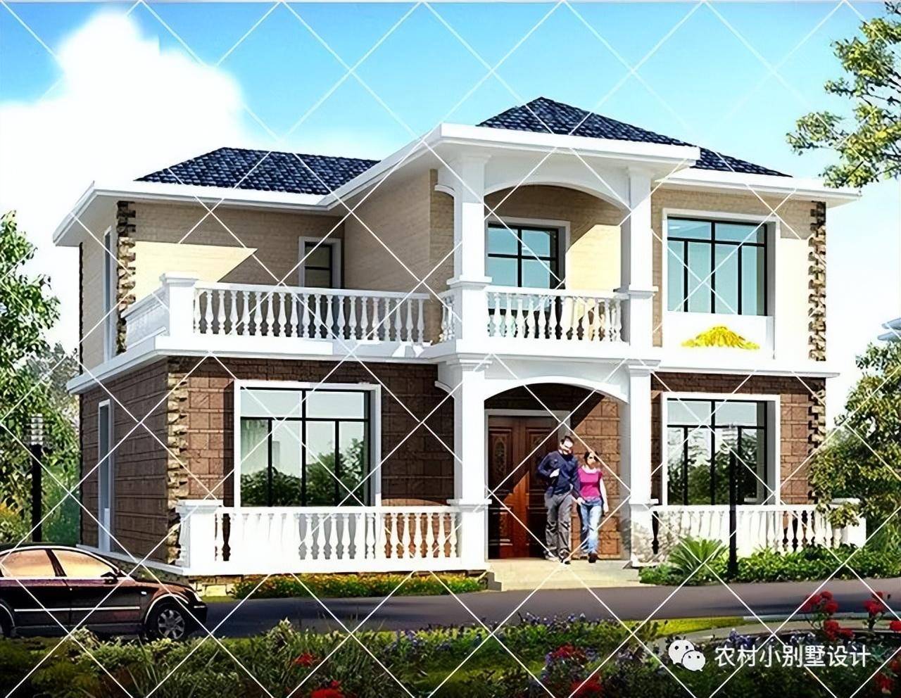 16栋带堂屋的二层农村自建房别墅,建有特色的房子,为家乡代言_布局