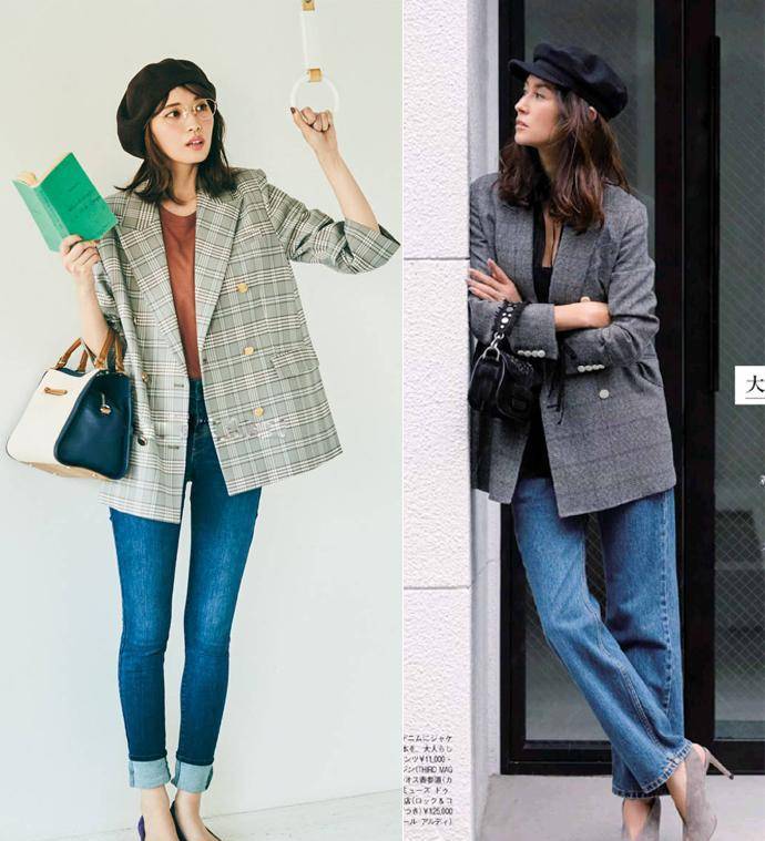 春天穿西装,牛仔裤才是"神助攻",3个搭配妙招提升时髦度