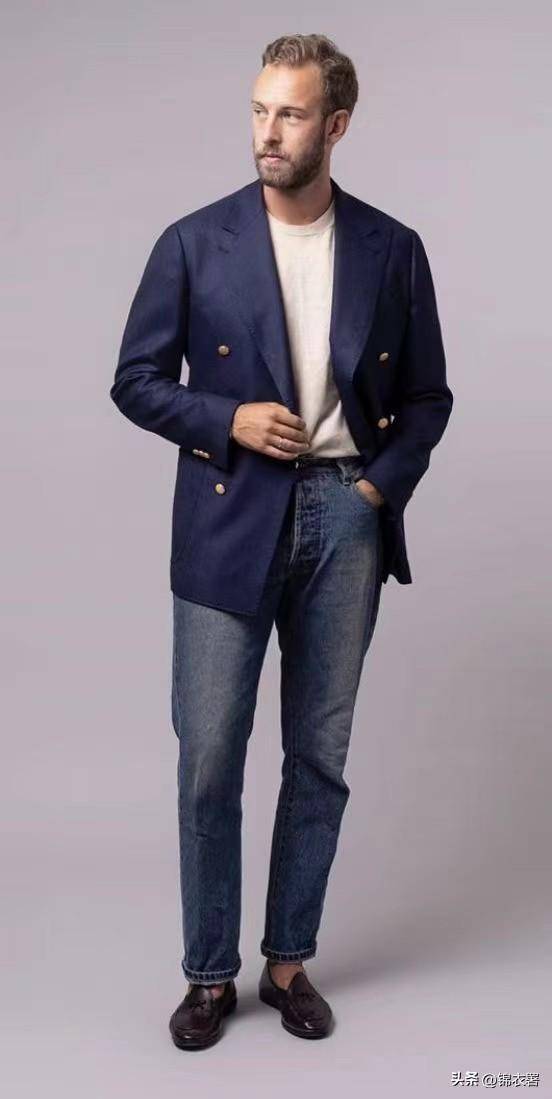 为什么中产男士们都爱西装搭配牛仔裤?_装配_时尚_款式
