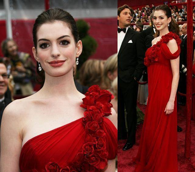 欧美女星红毯上都爱穿红裙:莫妮卡贝鲁奇完美hold住露肩礼服_红色