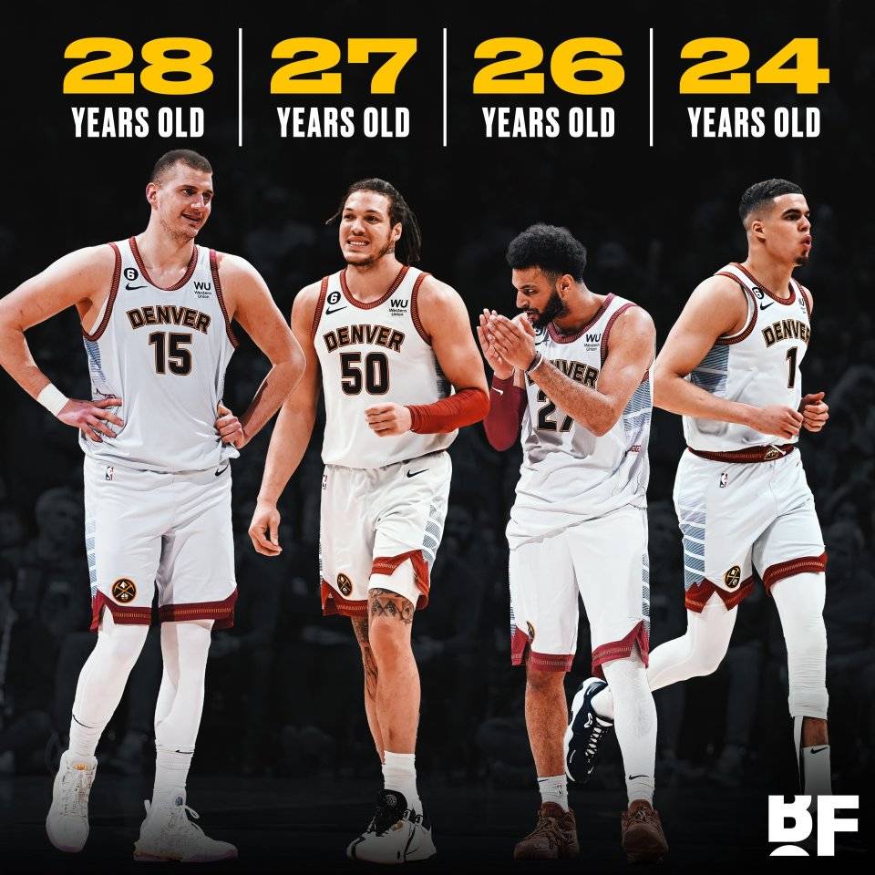 掘金的核心阵容都比较年轻,正值当打之年.