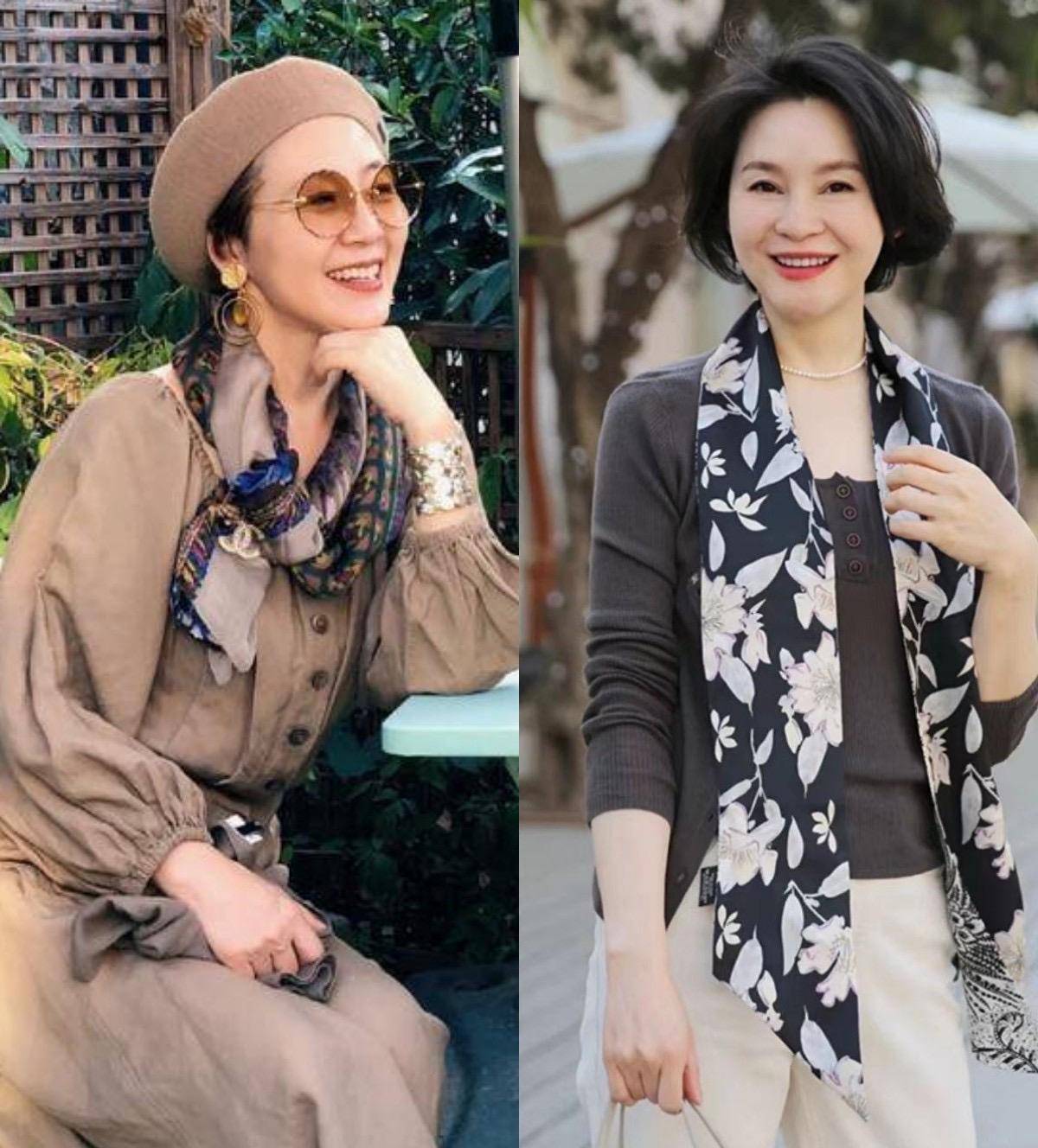 给中老年女性的忠告:夏天戴上丝质的帽子和围巾,显得年轻又优雅_时尚