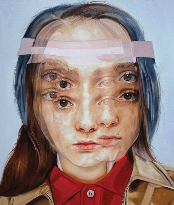 从他的这些美女人像作品中我们可以看出,他具有十分扎实的写实绘画