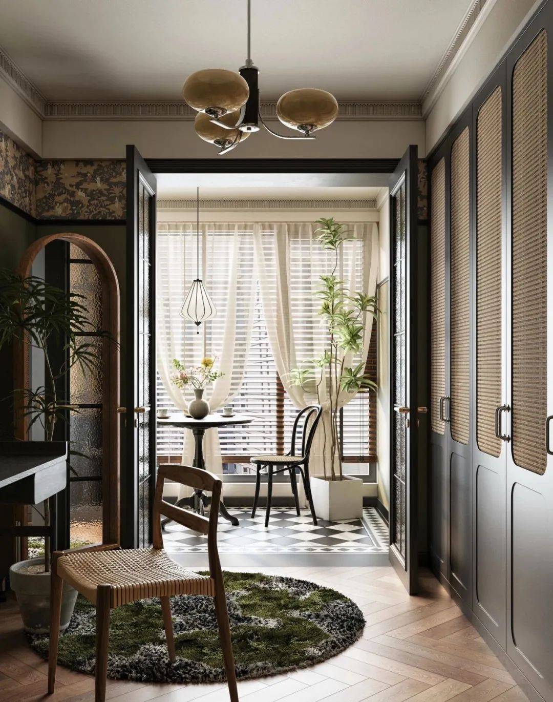 小米木丨整体木作:复古南洋风设计,悄悄在2023火了!