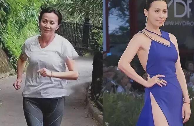 刘嘉玲素颜晨跑被曝光,网友质疑其年龄与容颜格格不入.