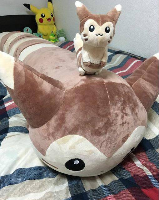 那个1米8的超大宝可梦玩偶到货了_大尾立_动漫_尾巴