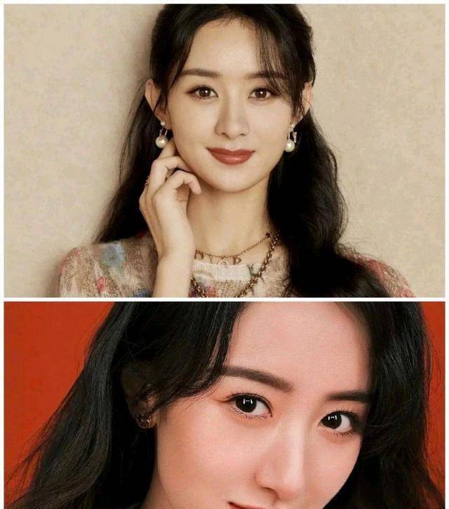袁冰妍赵丽颖傻傻分不清?她俩哪里像了_脸型_中庭_人中