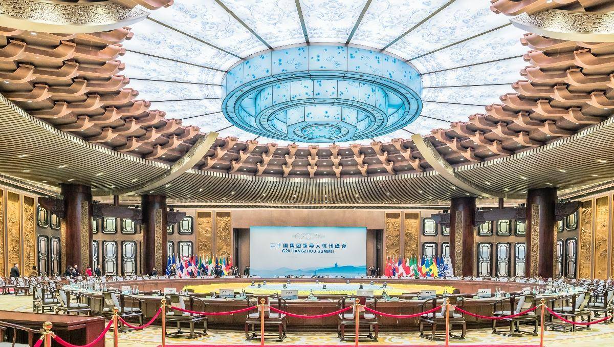 2016杭州g20峰会主会场03有了这一次服务国宴的工作经验后,第二年