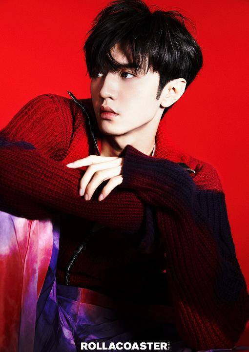 分为a封面和b封面,a封面是牛仔蓝,b封面是先锋红,从整体写真大片来看