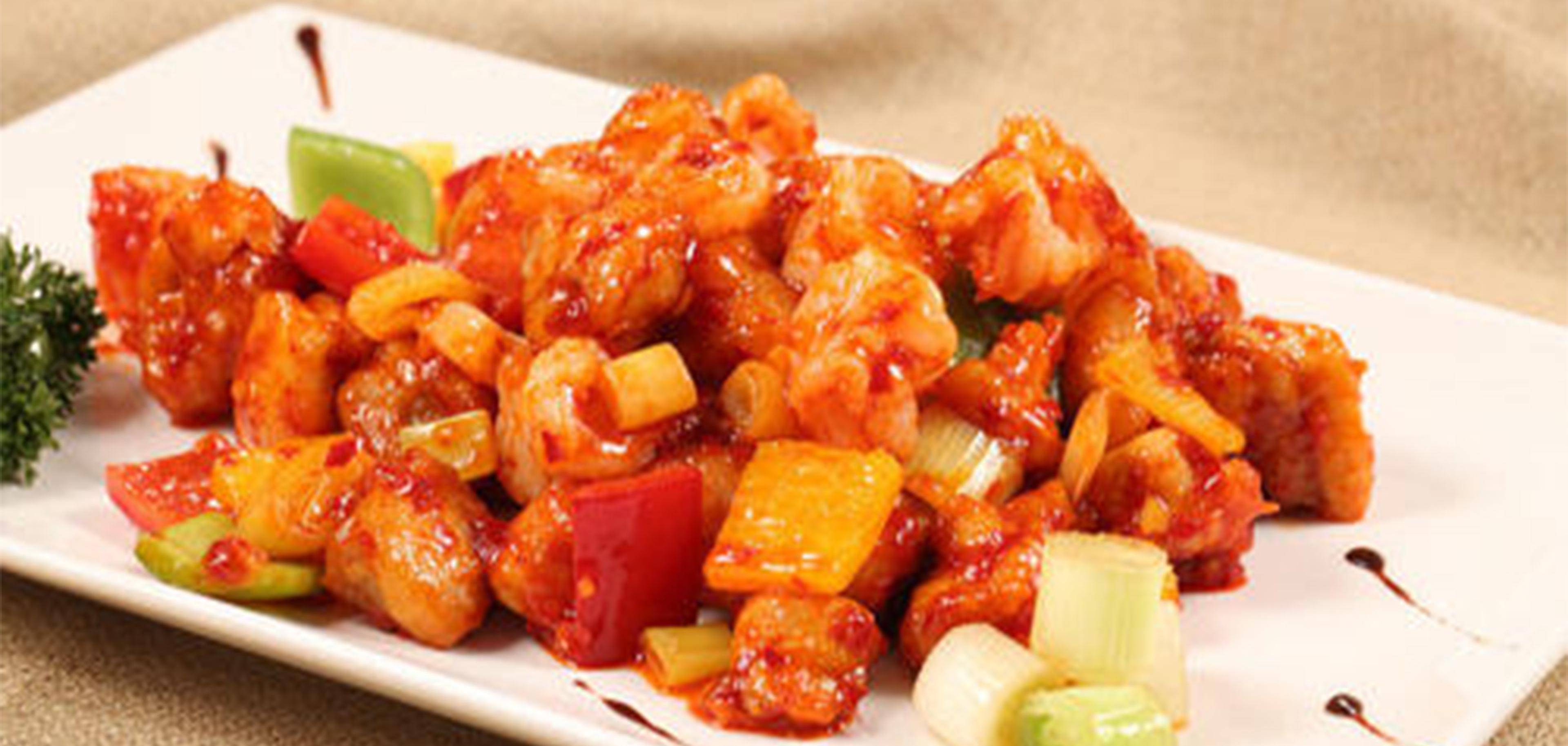 鸡里蹦,唐山特色美食,营养丰富,两种美味做法_虾仁_备用_红椒