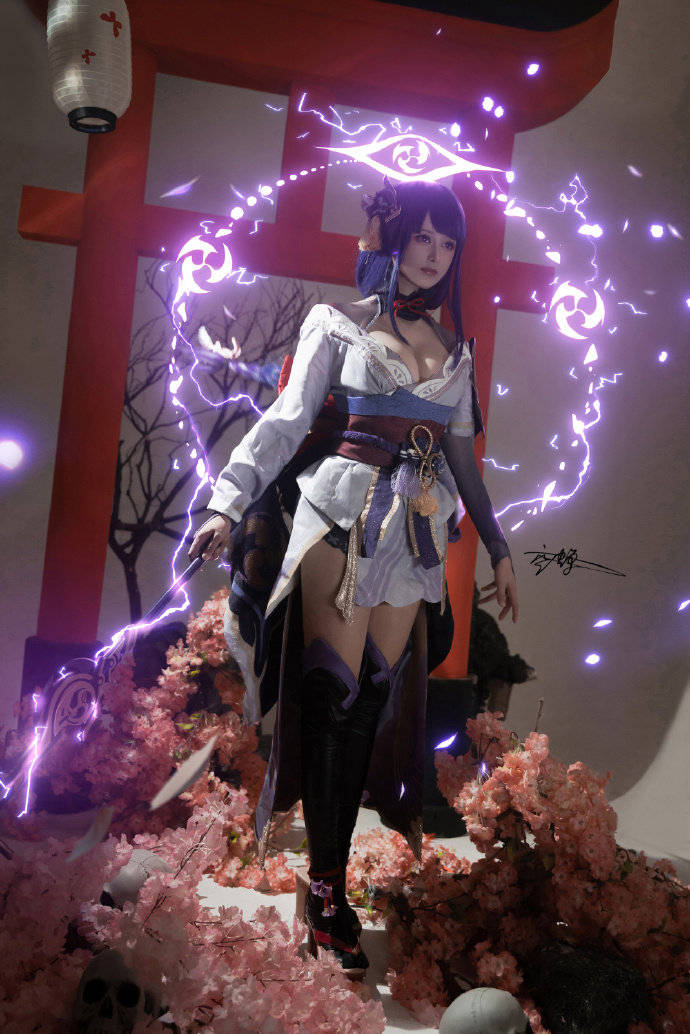 cos:原神雷电将军cosplay正片9p-空蝉utsusemi_伊喵_白嫖_部落