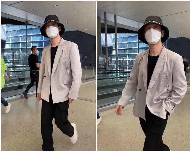 冯绍峰甩掉啤酒肚变贵公子,身材挺拔哪有油腻大叔样_气质_黑色_休闲