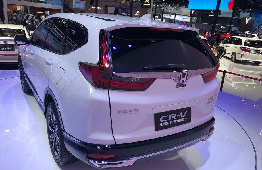 本田全新混动crv车展亮相!