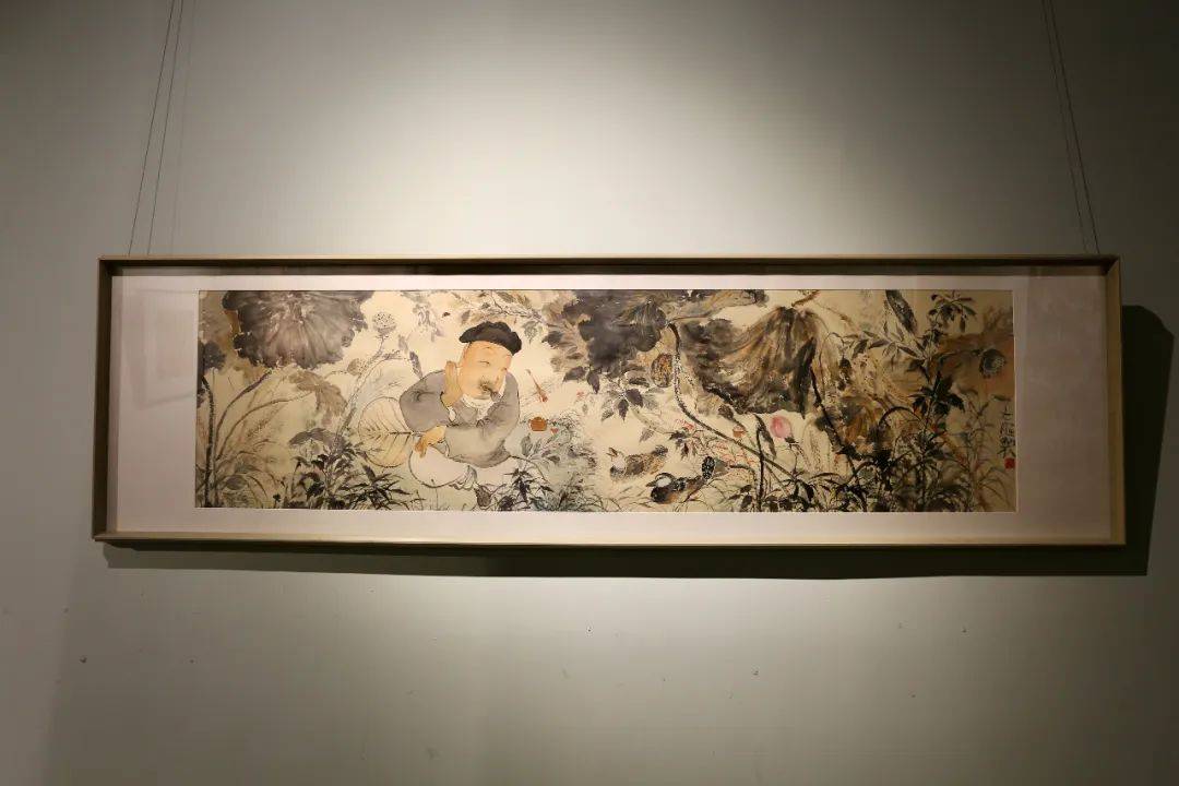 追踪溯源——李旺水墨作品展现场柴博森,阚传好在现场