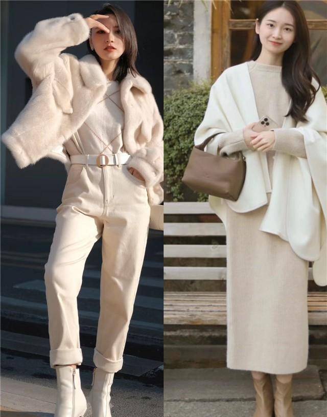 今年火了一种颜色叫"奶杏色",气质飙升显肤白,尤其适合黑黄皮_风格