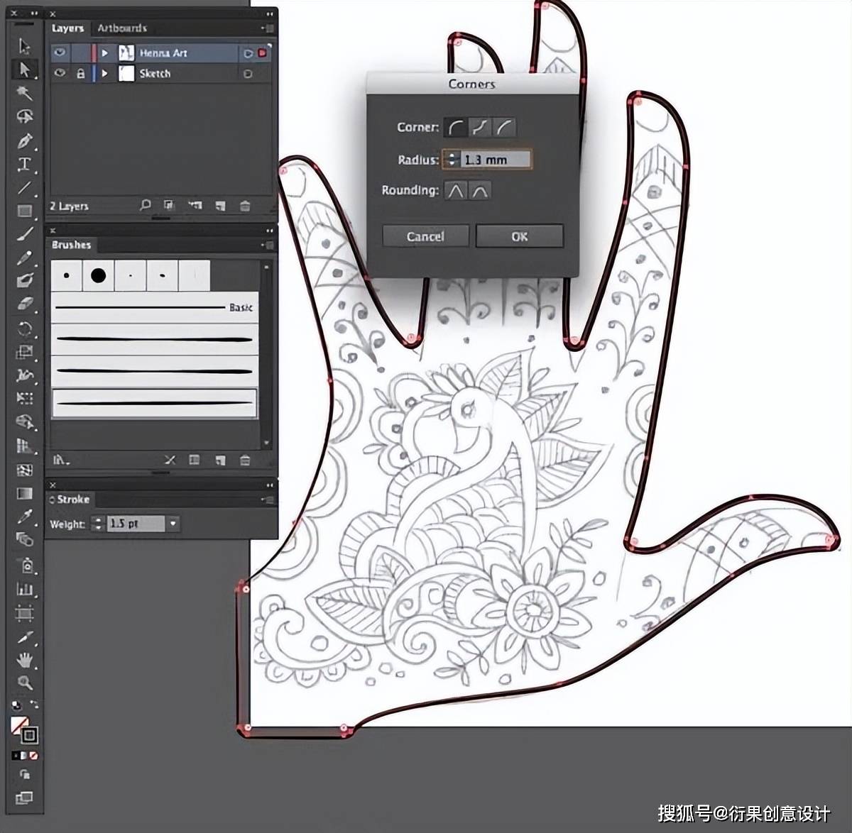 ai软件技巧,创意插画海报_工具_草图_美术