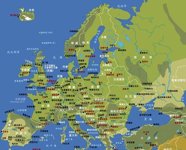 纵观世界地图,可以发现一个有趣的现象,欧洲与我国的总面积在地图上看