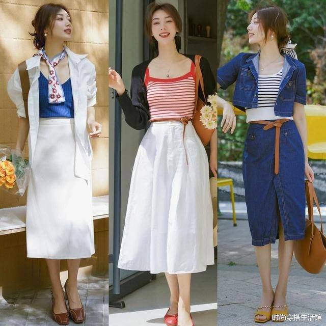 今年流行"短上衣 半裙",时髦优雅又显瘦 _时尚_舞儿网