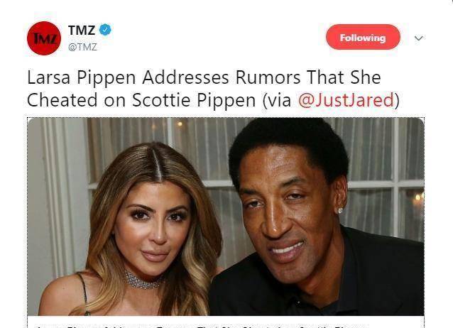 出轨加拜金,公牛王朝二当家婚姻坎坷_拉尔萨_斯科特皮蓬_乔丹