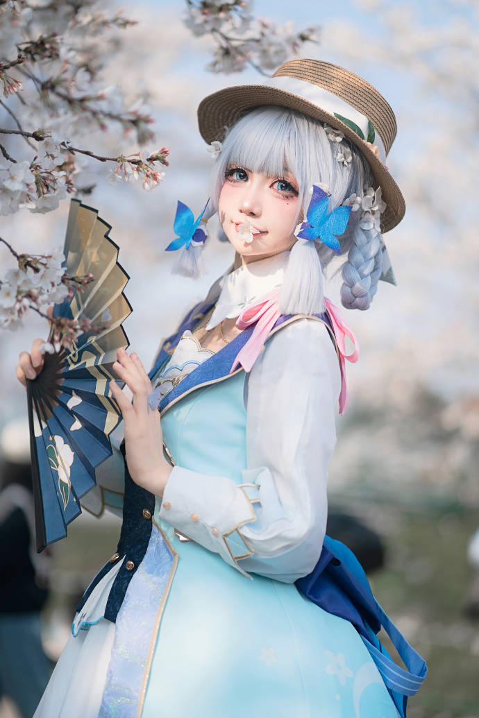 cos:原神神里绫华花时来信cosplay正片9p-咕噜宝taka_伊喵_白嫖_部落