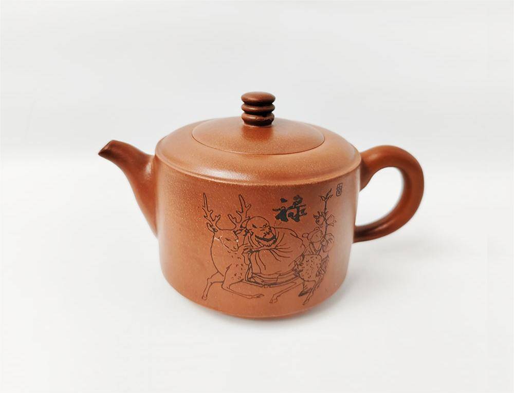 顾景舟 福禄寿喜紫砂壶_文化_工艺美术_宜兴