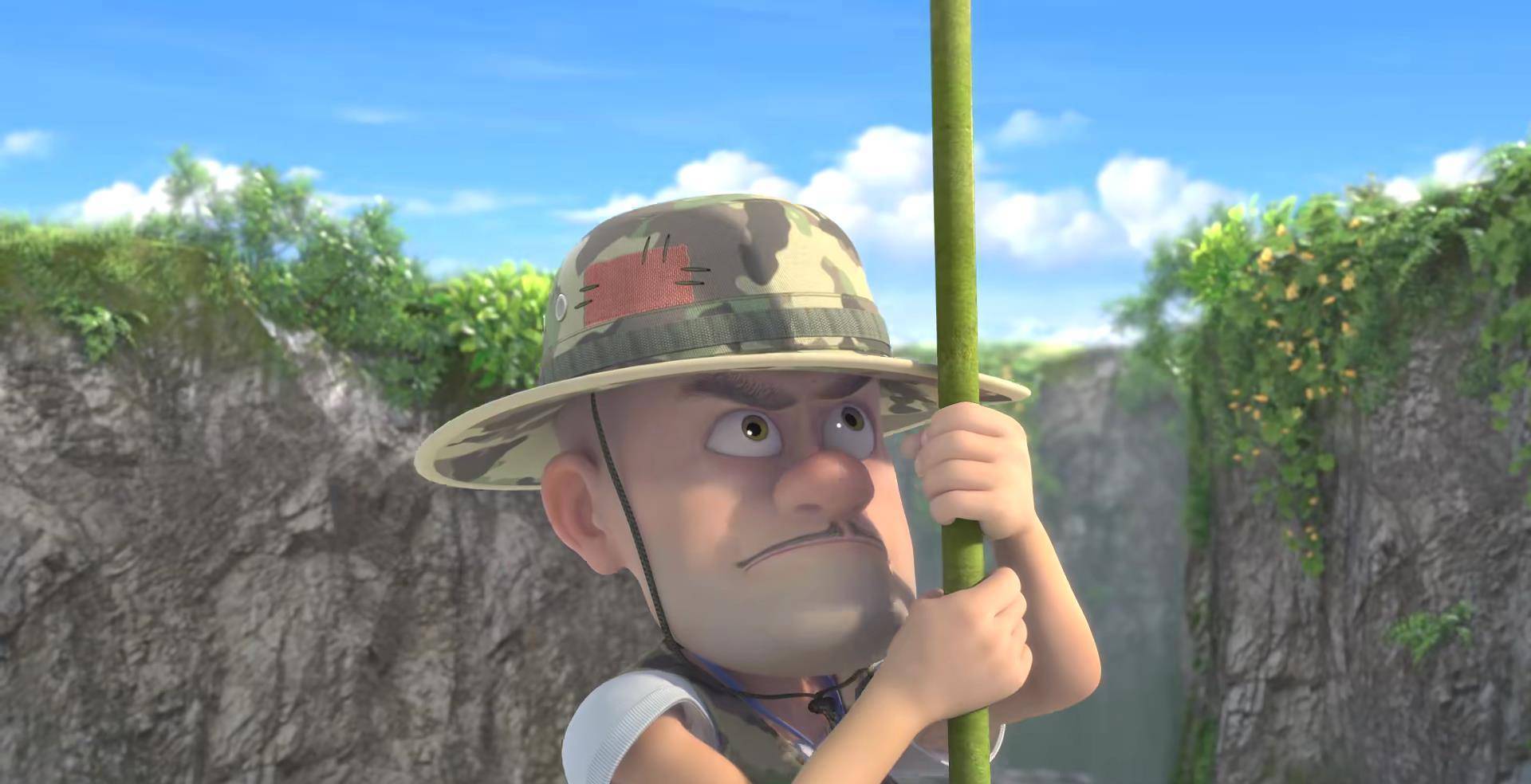 熊出没之探险日记2:五个危险行为,光头强包办四个,强哥真命大_结果