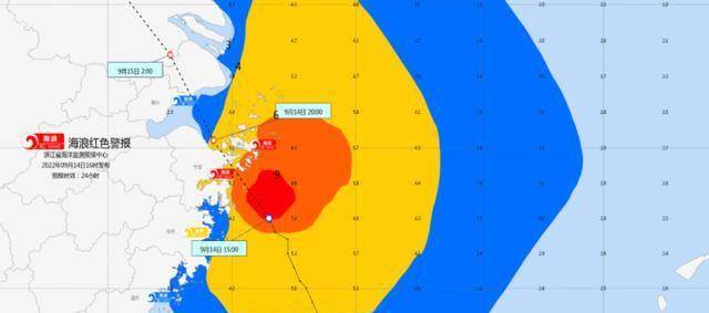 嘉兴风暴潮预警级别红色!