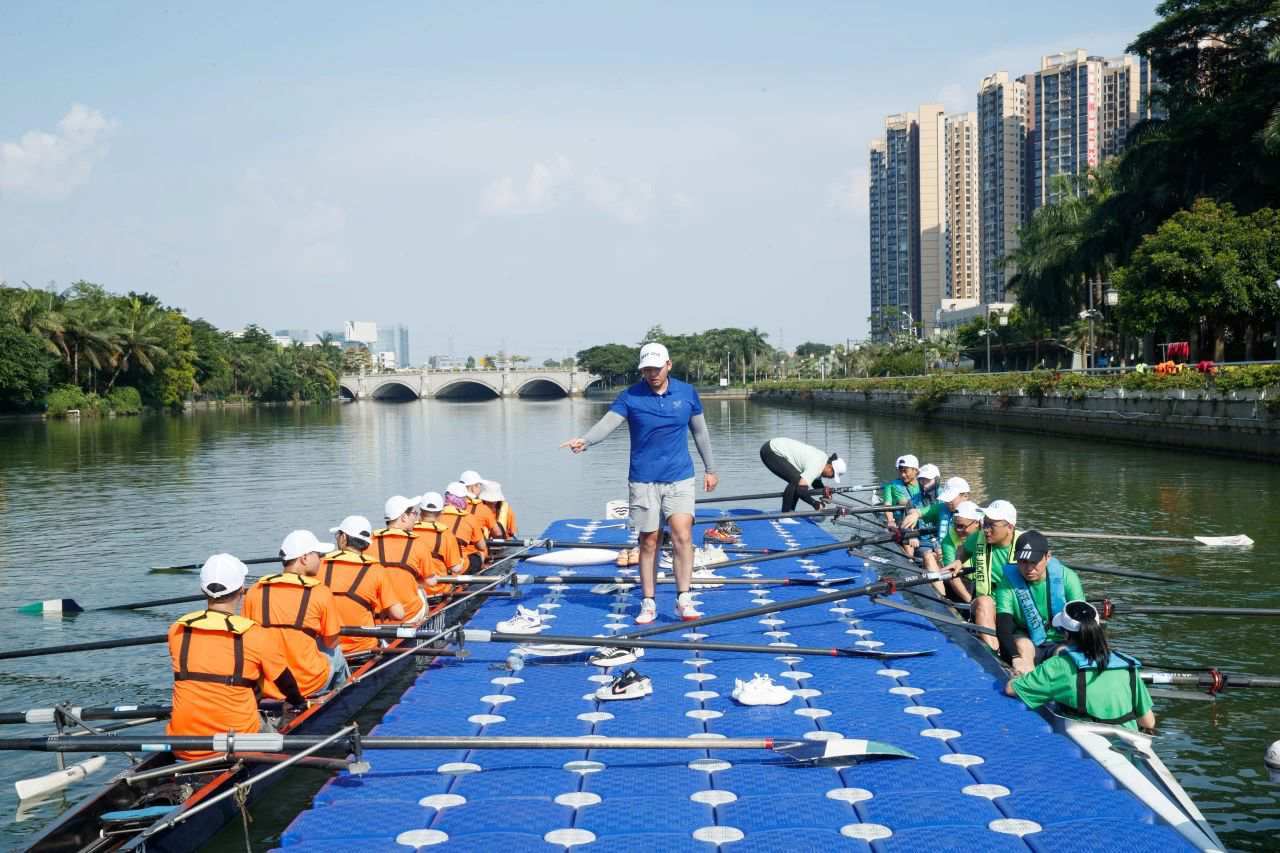 广州寒阳画室教师团建,赛艇比试,拼出导师风采!_教学_比赛_口号