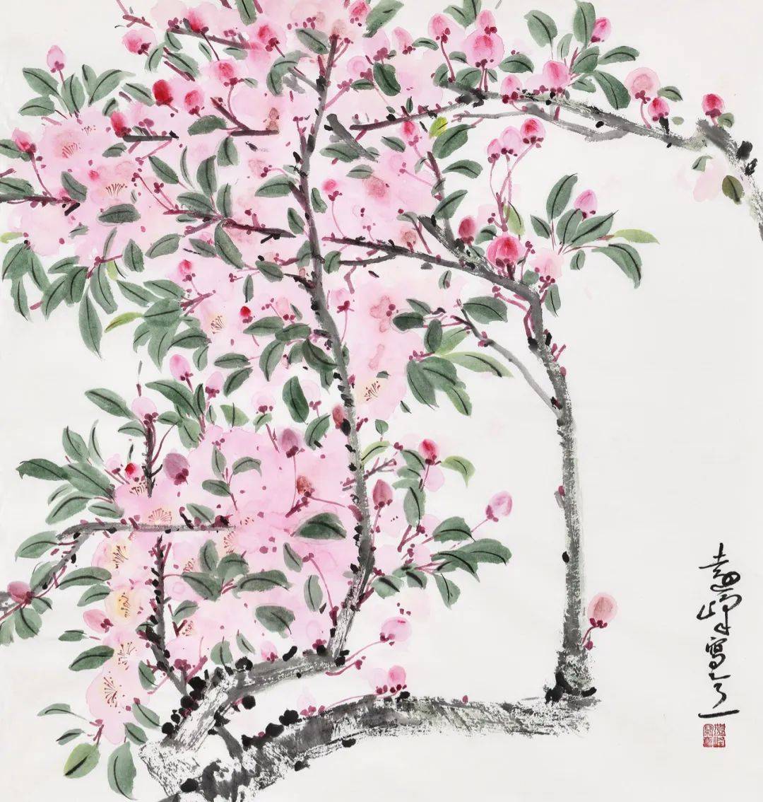 学院派丨王远峰 · 望春风_cm-_纸本_中国画