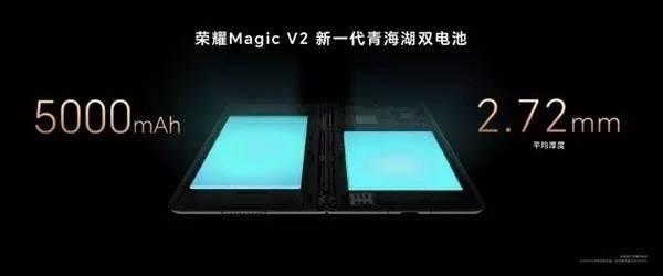  5000mAh青海湖电池+薄至4.7mm 图说强续航轻薄横折叠屏荣耀Magic V2图3