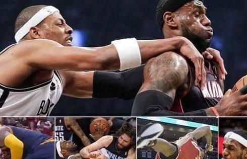 踢蛋,挖眼,皮尔斯的背后黑手,被锁喉,被放倒,被撞翻,这些事情在詹姆斯