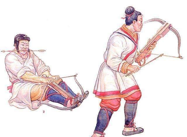 借助全身力量才能顺利上弦,张力大约有180斤;其次,秦弩的射程可以达到