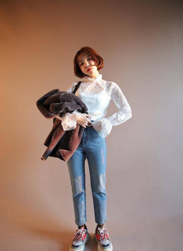 春季雪纺衫搭配什么裤子好看?雪纺衫搭配牛仔裤风格随你驾驭!