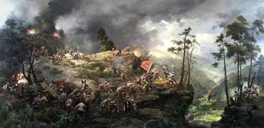 一组红色革命队伍题材画,献给八一!