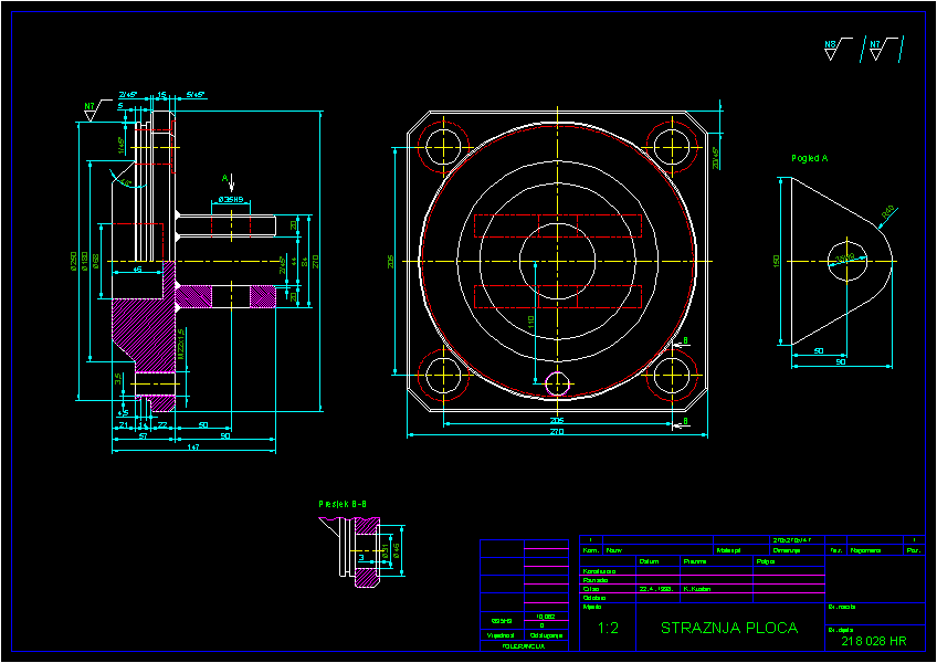 cad弹簧制图画法图片